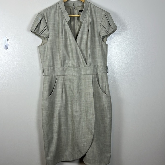 Antonio Melani Sheath Dress Womens 12 Brown Lined Sleeveless Work Party EUC - Picture 8 of 12